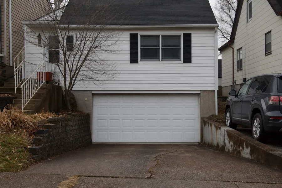 A house with an attached garage in Pittsburgh, PA